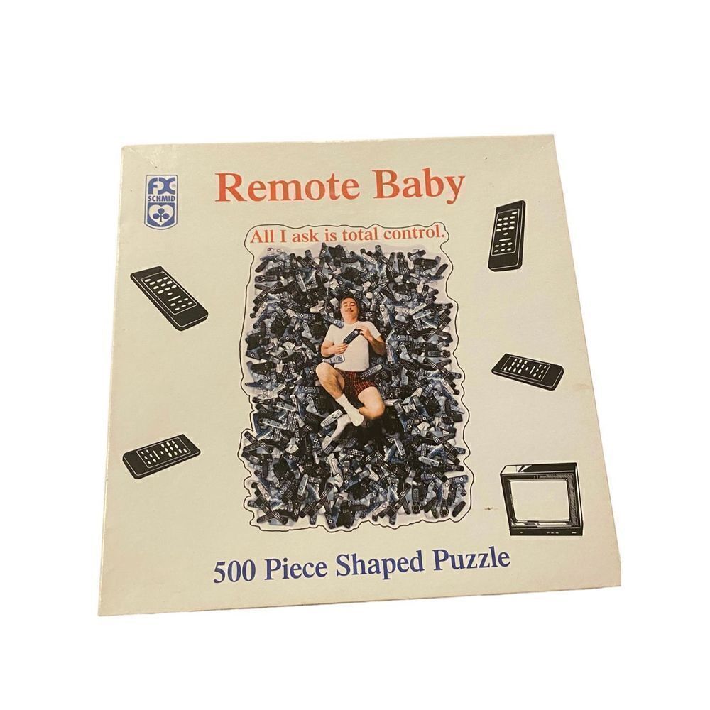 Remote Baby Puzzle - Men are Such Babies Michael Patrick 500 pcs F.X. Schmid
